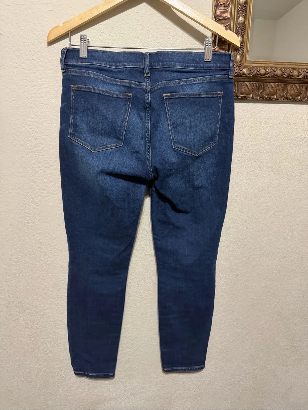 J. Crew Indigo Stretch Skinny Jeans - Dark Blue Wash